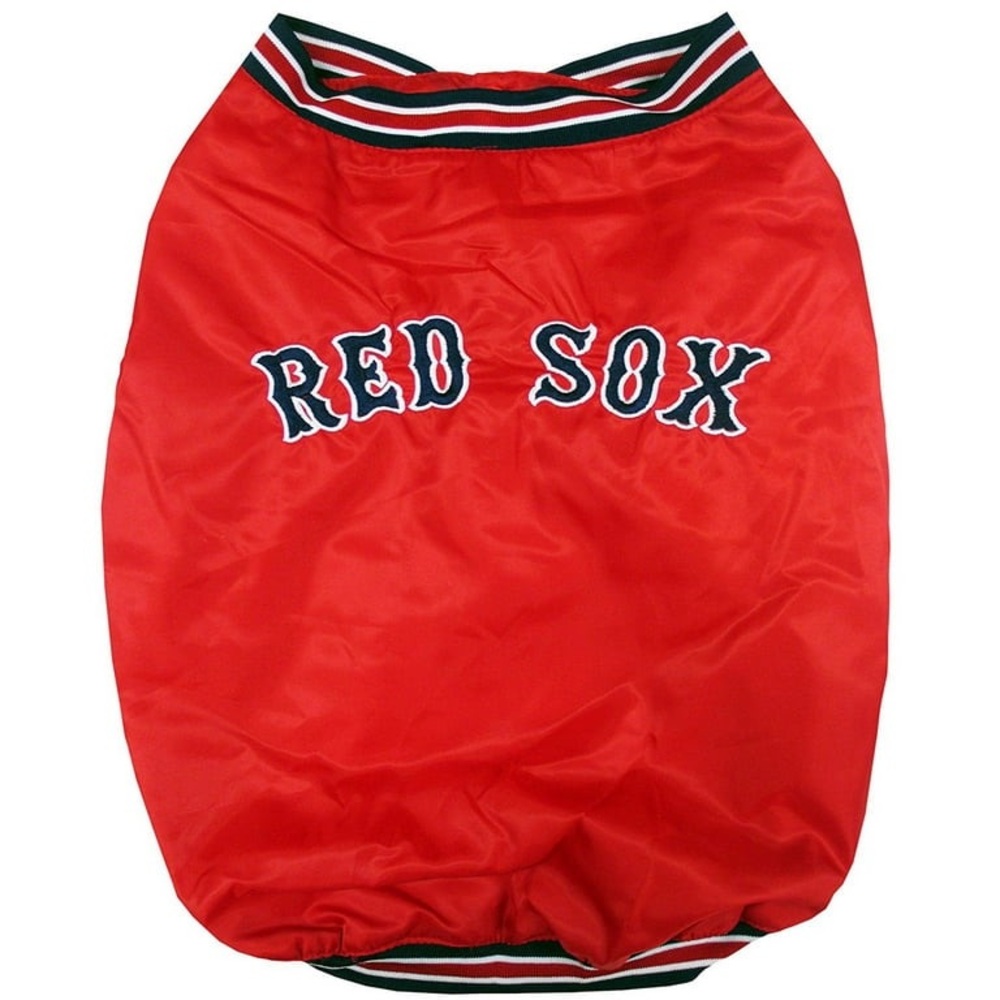 Pets First MLB Boston Red Sox Dugout Jacket for Dogs size L